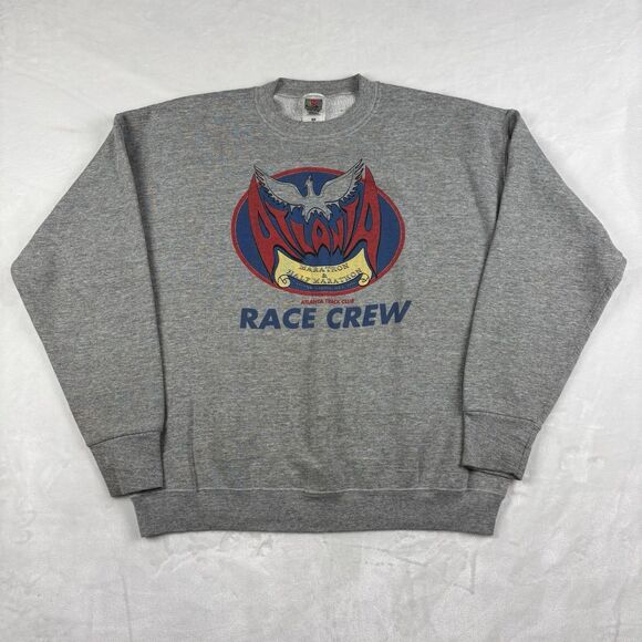 Fruit of the Loom Other - Vintage 1996 Atlanta Sweater Gray Size XL Race Crew Sweatshirt Crewneck Marathon